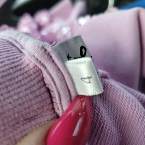 LOLA + THE BOYS SZ 4 PLAY 2pc set PINK sequin l/s sweatshirt matching sweatpants - Picture 7 of 7